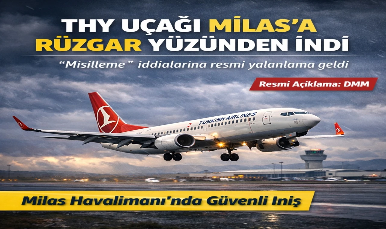 THY’nin İstanbul–Bingazi Uçağı Hava Koşulları Nedeniyle Bodrum-Milas’a Yönlendirildi