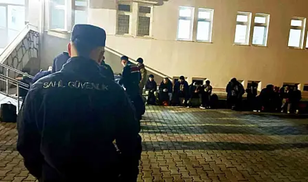 Milas Geren Koyu'nda 33 düzensiz göçmen yakalandı