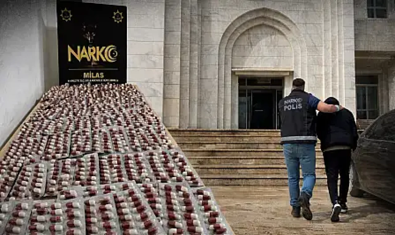 Milas'ta Narkotik Operasyonu: 1.284 Adet Sentetik Ecza Ele Geçirildi