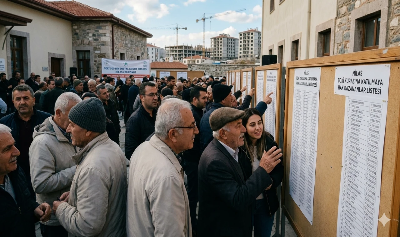 Milas’ta TOKİ Kurasına Katılacak İsimler Belli Oldu