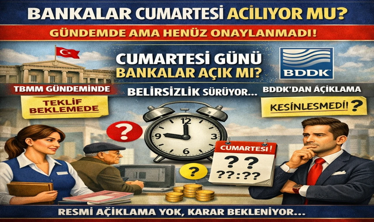 Bankalar Cumartesi Yarım Gün Açık mı? BDDK’dan “Hafta Sonu Mesaisi” İddialarına Yanıt