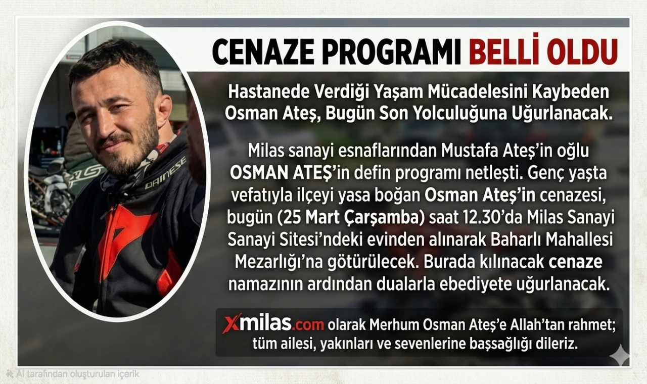 Osman Ateş’in Cenaze Programı Belli Oldu