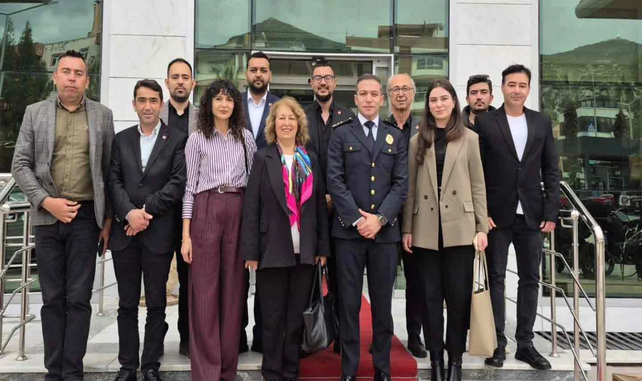 CHP Milas Örgütü'nden Emniyet Müdürü Boydak'a Tebrik Ziyareti