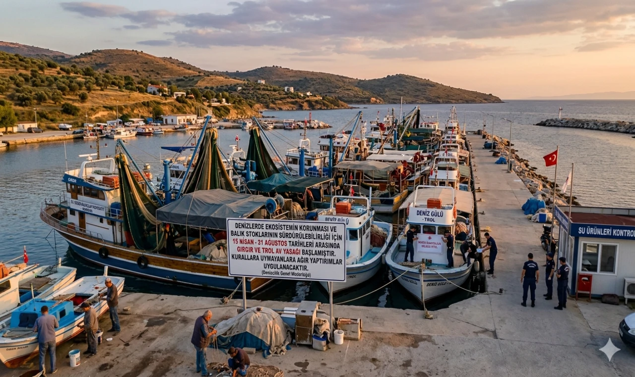 Denizlerde Dinlenme Dönemi: Endüstriyel Balıkçılık İçin Av Yasağı Yürürlüğe Girdi