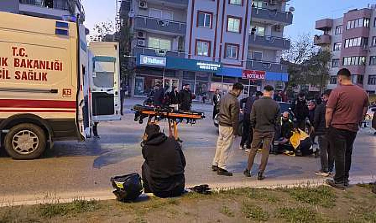Milas'ta iki motosiklet kafa kafaya çarpıştı: 2 yaralı