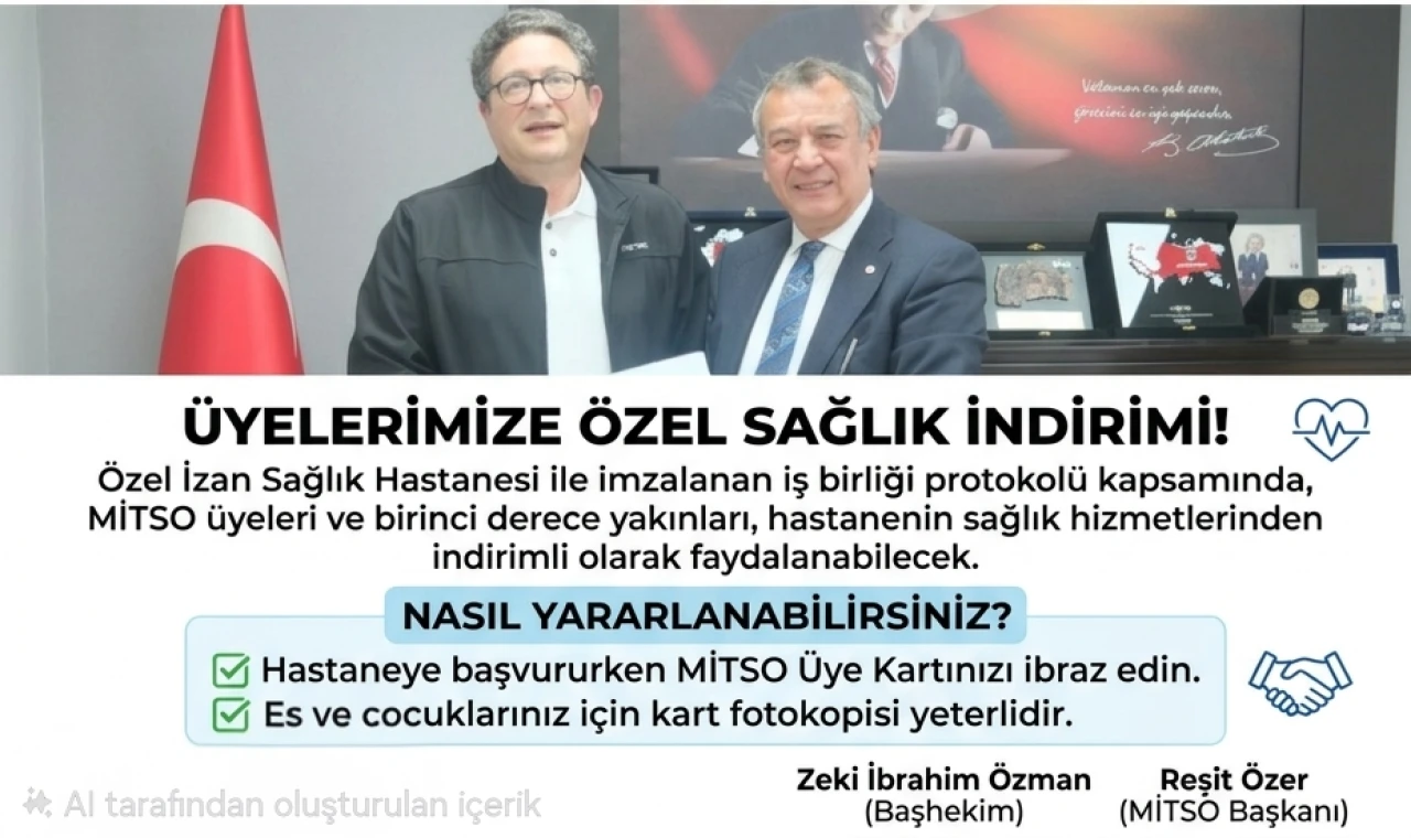 ÖZEL İZAN SAĞLIK HASTANESİ’NDEN MİTSO’YA ZİYARET – İNDİRİM PROTOKOLÜ İMZALANDI