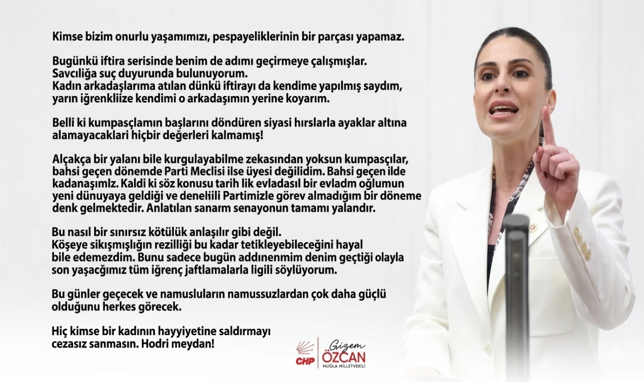 Gizem Özcan’dan İddialara Sert Tepki: “Hukuki Süreci Başlattım”