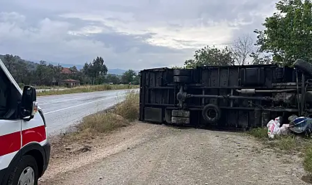 Milas Ekindere'de kamyon kazası: 1 sürücü yaralandı