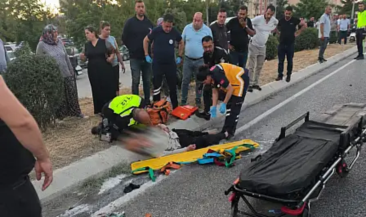 Milas'ta elektrikli bisiklete otomobil çarptı: 1 yaralı