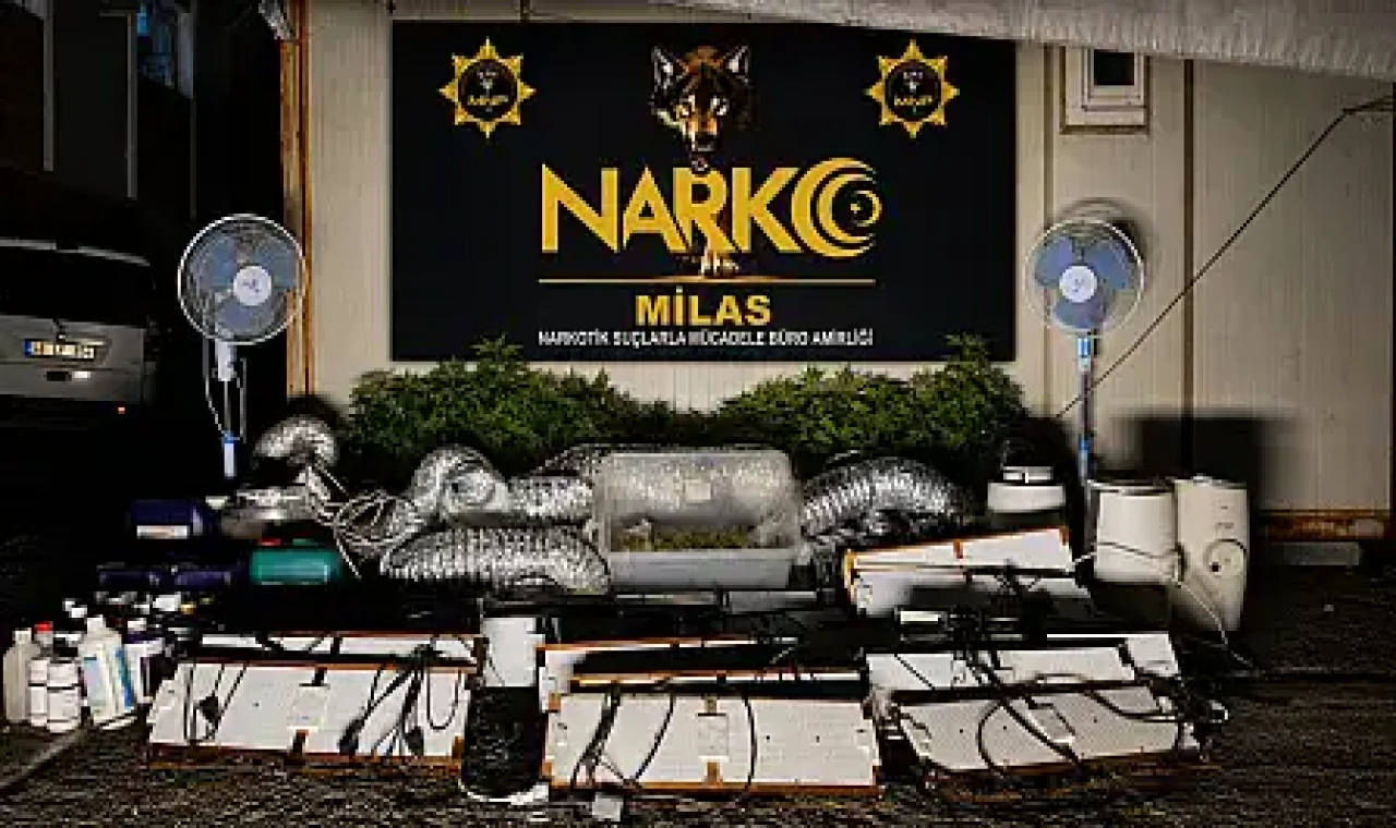Milas’ta Narkotik Operasyonu: Uyuşturucu Üretim Tesisi Çökertildi