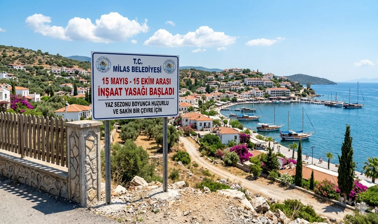 Milas’ta Yaz Sezonu İnşaat Yasağı Başladı: Turistik Mahallelerde 15 Ekim’e Kadar Kısıtlama