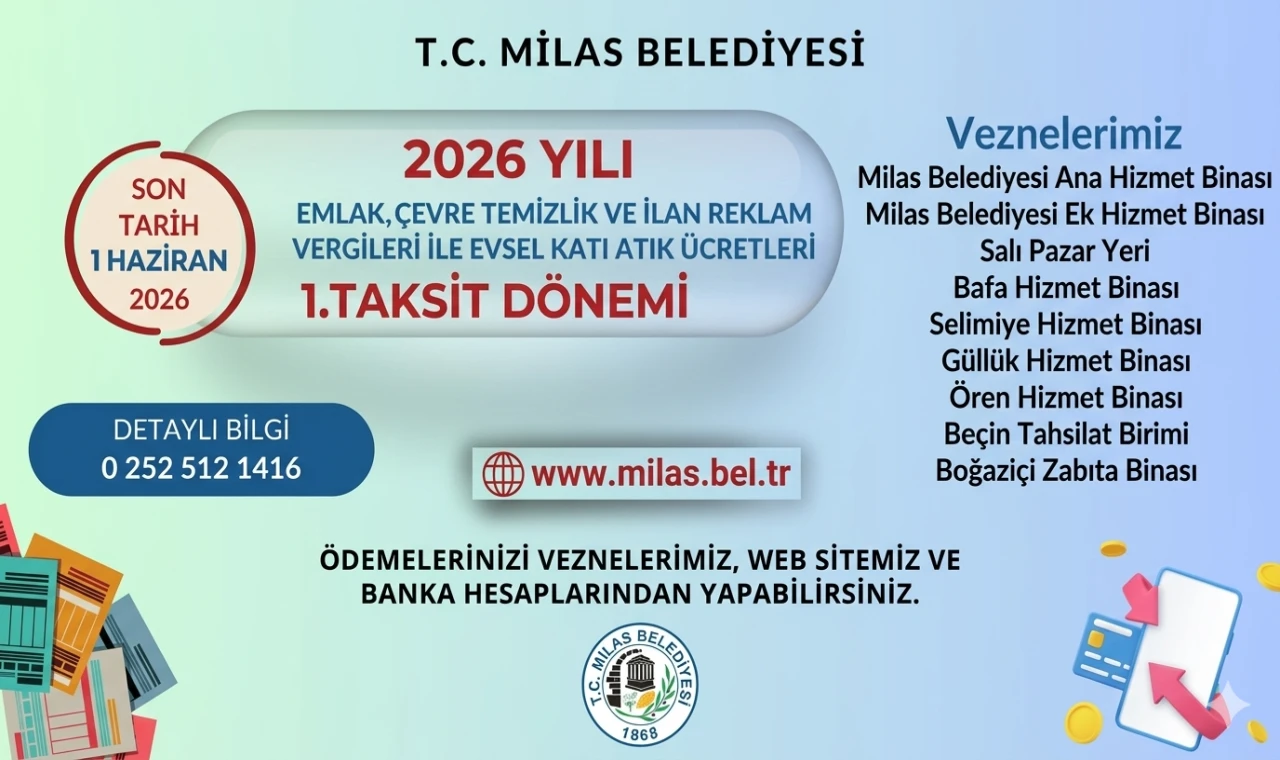 VERGİ ÖDEMELERİNDE SON TARİH 1 HAZİRAN