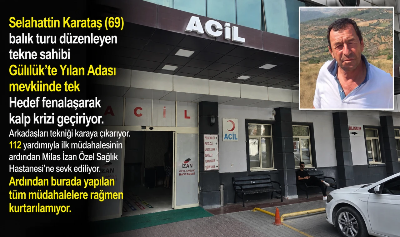 Güllük’te Balık Turunda Acı Olay: Teknenin Dümeninde Fenalaşan Karataş Hayatını Kaybetti