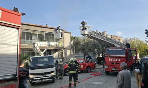 Milas’ta Apartman Dairesinde Çıkan Yangın Kontrol Altına Alındı