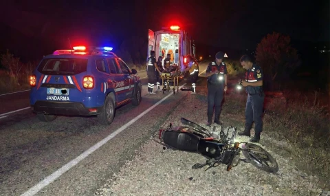 Milas'ta Feci Kaza: Domuza Çarpan Motosiklet Sürücüsü Yaşam Savaşı Veriyor