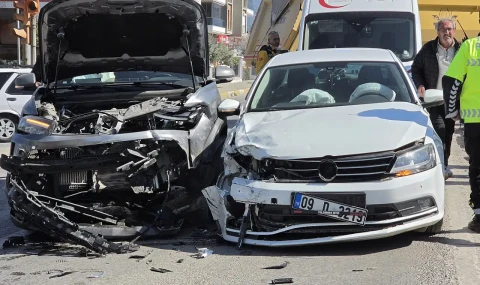 Kazaların sık yaşandığı kavşakta yeni bir kaza daha