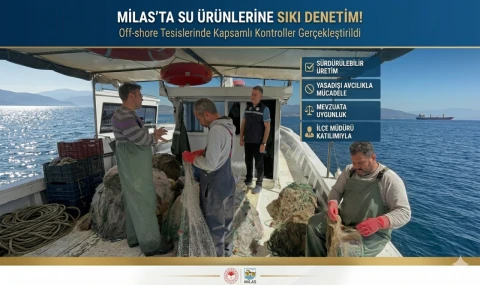 Milas’ta Su Ürünleri Tesislerine Sıkı Denetim