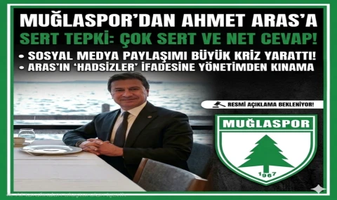 Muğlaspor’dan Ahmet Aras’ın Tartışmalı Paylaşımına Sert Tepki: Yönetimden Basın Açıklaması Kararı