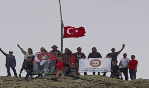 Latmos Zirvesi’nde 19 Mayıs Coşkusu: Milaslı Doğaseverler Tekerlektepe’de Buluştu