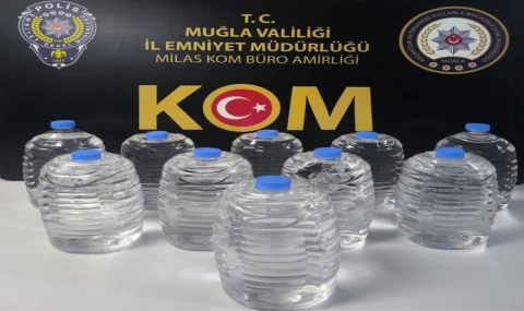 Milas’ta Bayram Öncesi Sahte Alkol Operasyonu: 50 Litre Ele Geçirildi