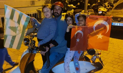 Milas’ta Dört Kişilik Dev Konvoy