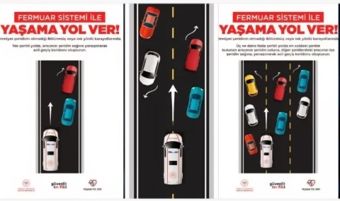 Trafikte Açılan Koridor Hayat Kurtarıyor