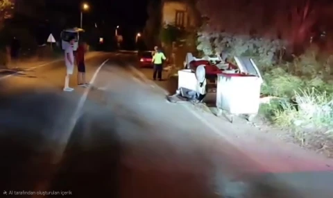 Beçin Mahallesi’nde Gece Yarısı Korkutan Kaza: Araç Takla Attı, Yaralılar Hastaneye Kaldırıldı