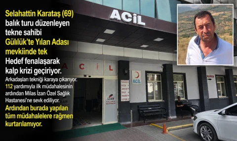 Güllük’te Balık Turunda Acı Olay: Teknenin Dümeninde Fenalaşan Karataş Hayatını Kaybetti