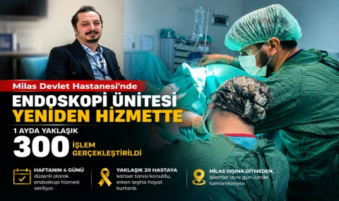 Milas Devlet Hastanesi’nde 1 Ayda 300 Kişiye Endoskopi Yapıldı